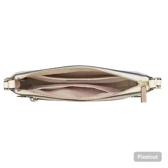 NWT Kate Spade Sadie Crossbody Bag Meringue Cream Leather Purse